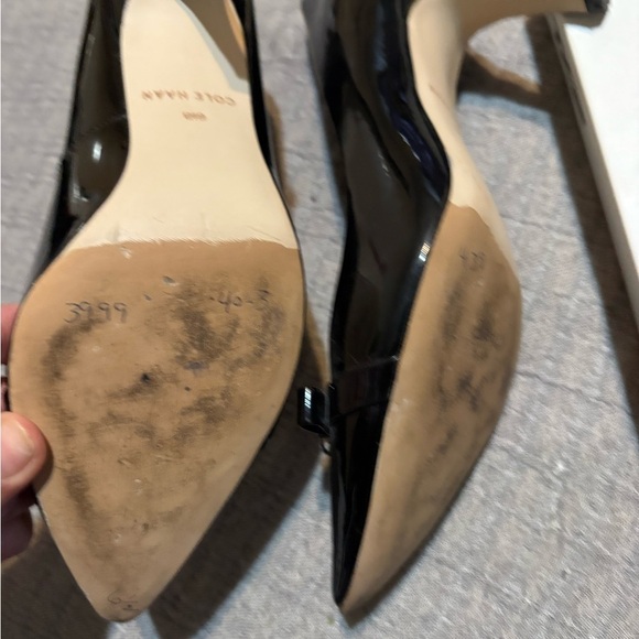 Cole Haan Black Patent Leather Women's Heels - Picture 4 of 6